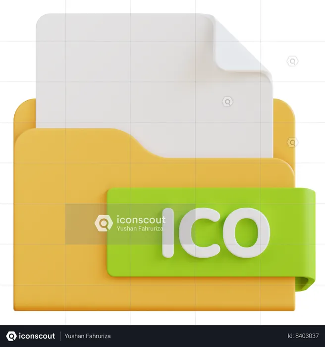 Ico File 3D Icon - Free Download Files & Folders 3D Icons | IconScout