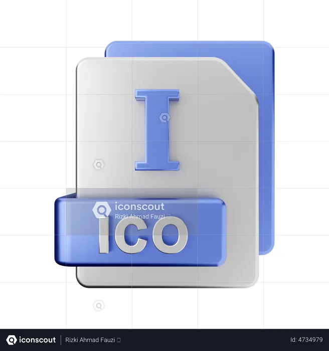 ICO File  3D Illustration