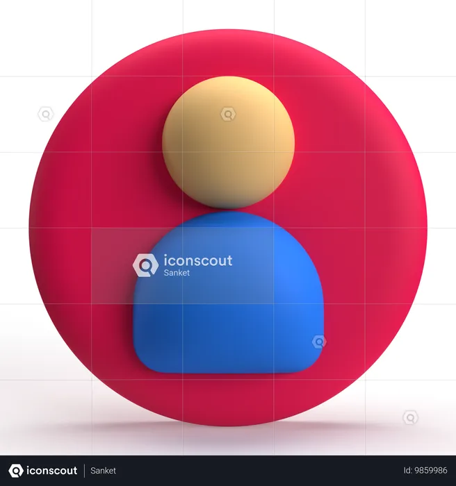 Icono de usuario  3D Icon