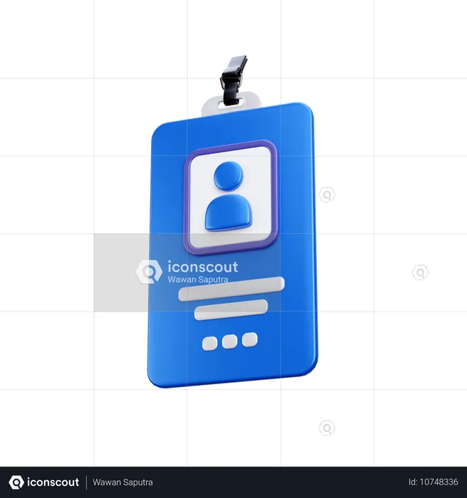 Id Card  3D Icon