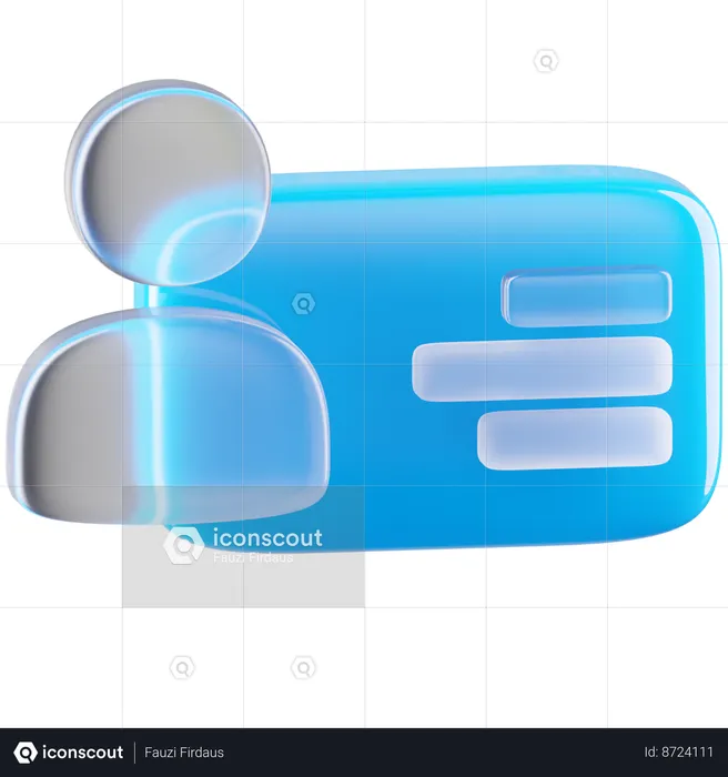 Id Card  3D Icon