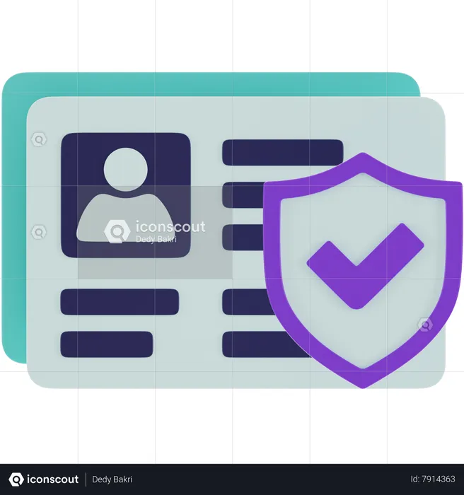 ID Security  3D Icon