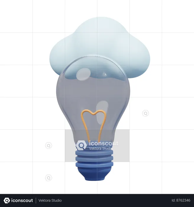 Idea Cloud  3D Icon