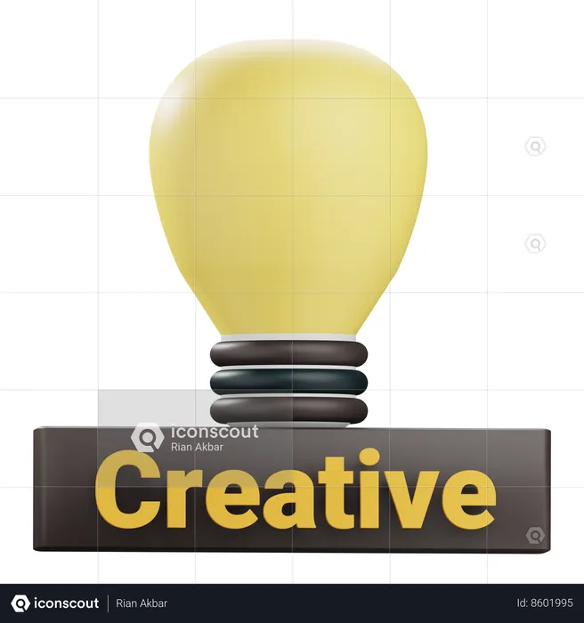 Idea creativa  3D Icon