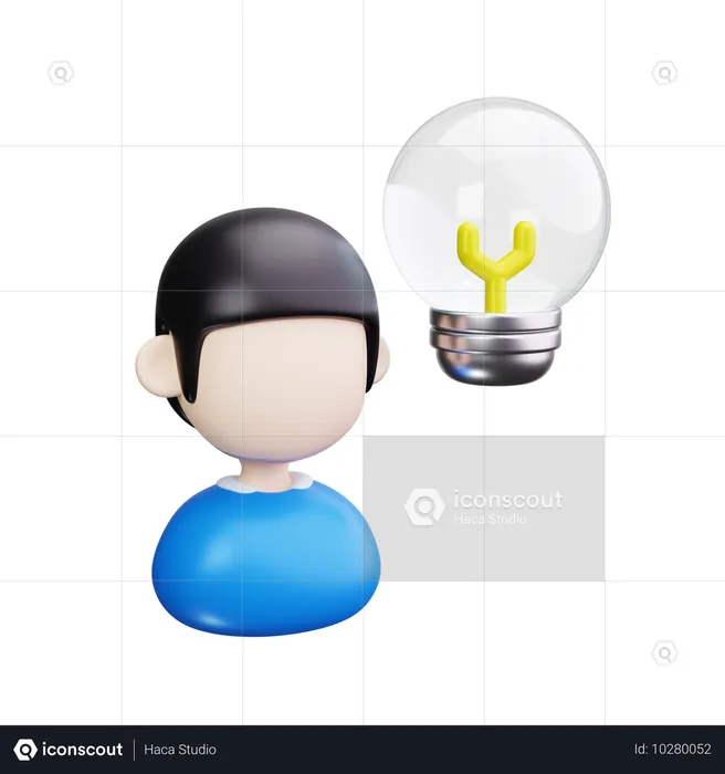 Idea creativa  3D Icon