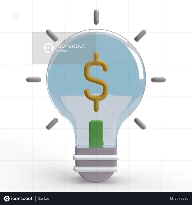 Idea de dinero  3D Icon