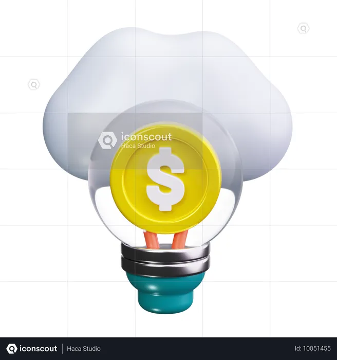 Idea de dinero  3D Icon