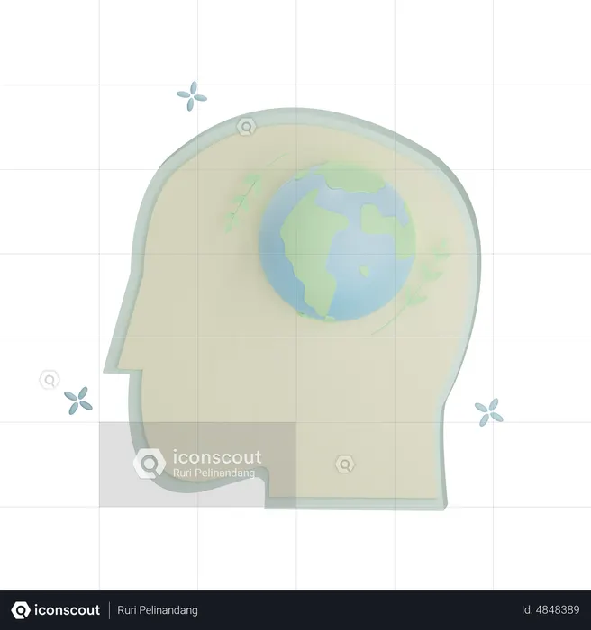 Idea de paz mundial  3D Icon