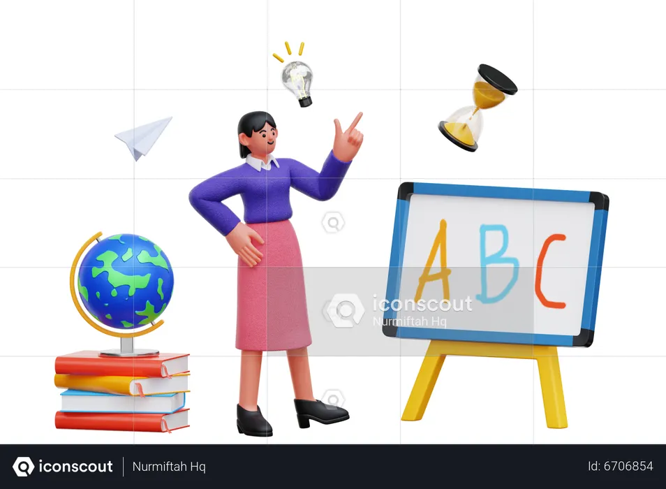 Idea de educación  3D Illustration