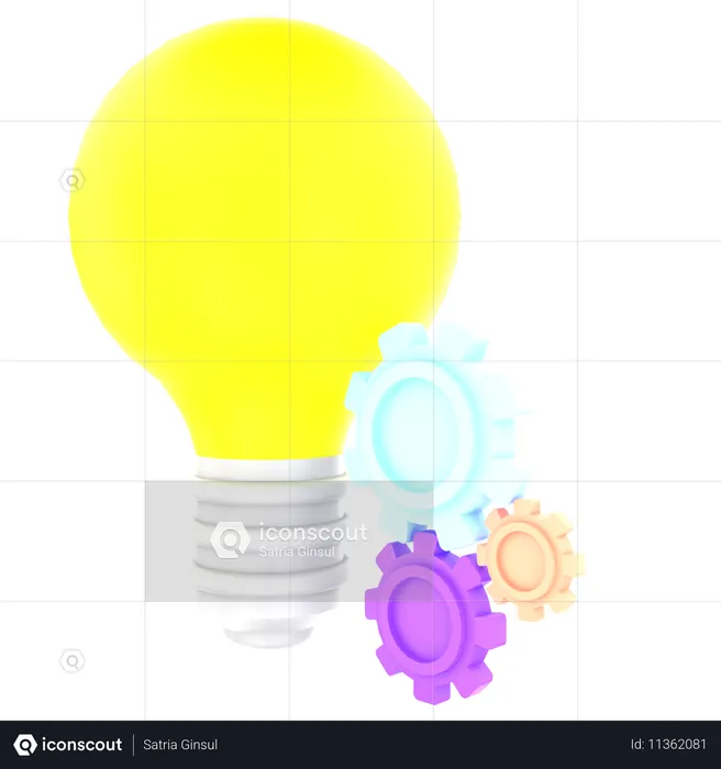 Idea Generation  3D Icon