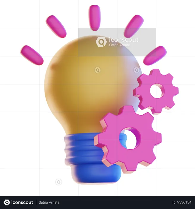 Idea Generation  3D Icon