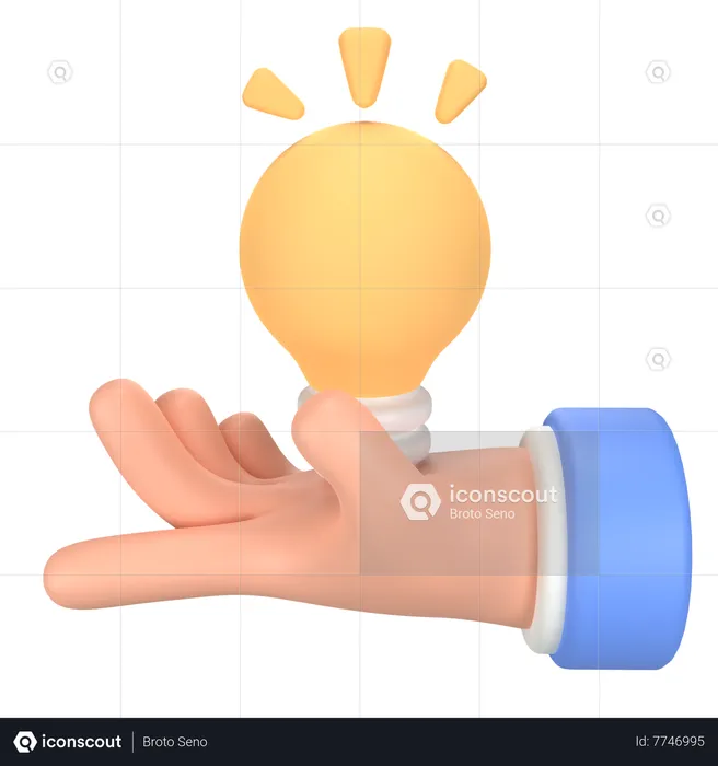 Idea Hand Gesture Emoji 3D Icon