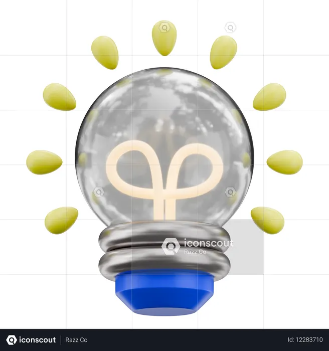Idea Lightbulb  3D Icon