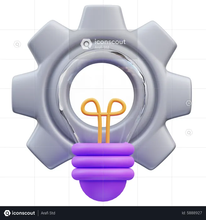 Idea Project Management  3D Icon