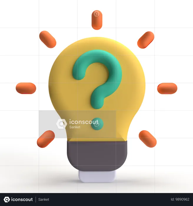 Idea Question  3D Icon