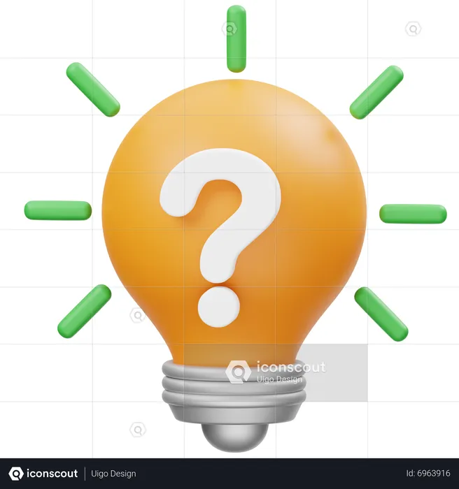 Idea Question  3D Icon