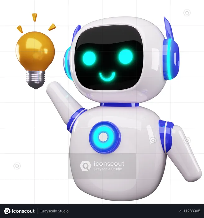 Idea de robot  3D Icon