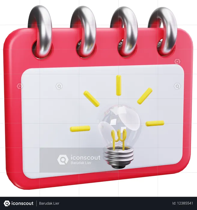 Idea Schedule  3D Icon