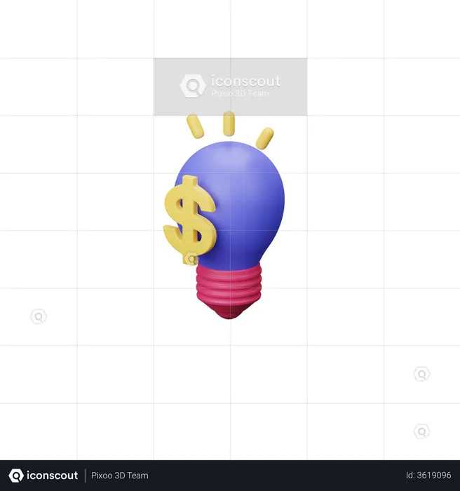 Idée d'investissement  3D Illustration