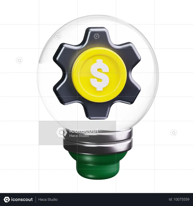 Idée financière  3D Icon