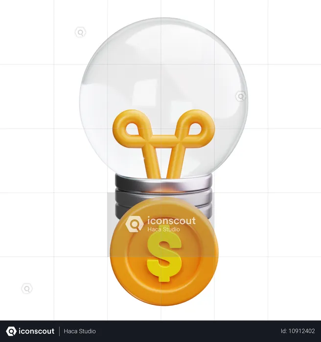 Idée financière  3D Icon