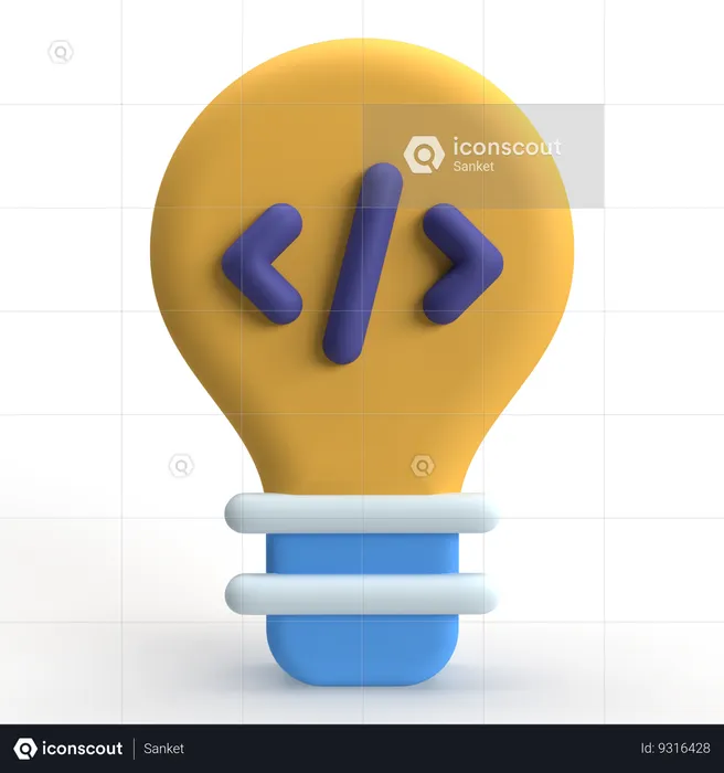 Ideia de codificação  3D Icon
