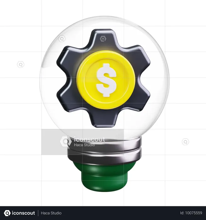 Ideia financeira  3D Icon