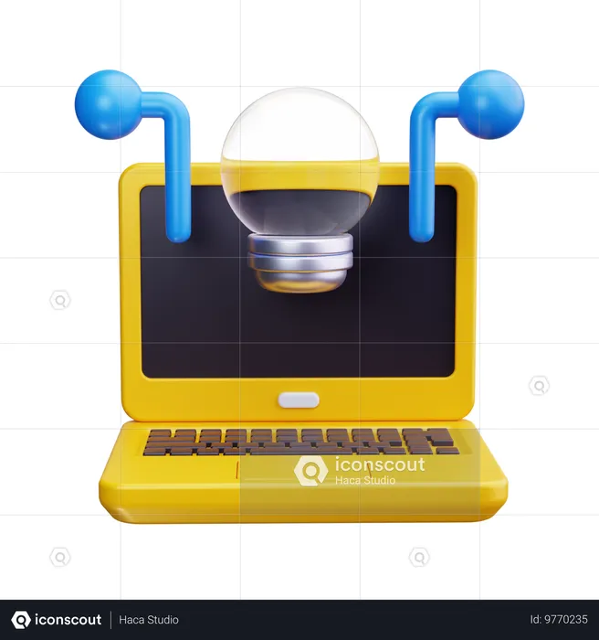 Ideia de laptop  3D Icon