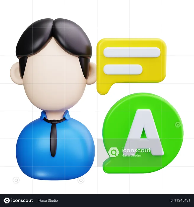 Idiomas  3D Icon