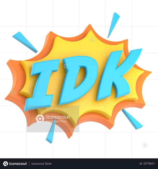 IDK  3D Illustration