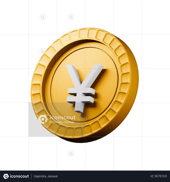 Yen japonês  3D Icon