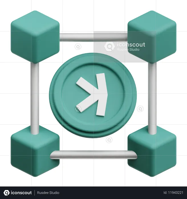 Sendo blockchain  3D Icon