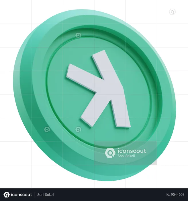 Sendo criptomoeda  3D Icon