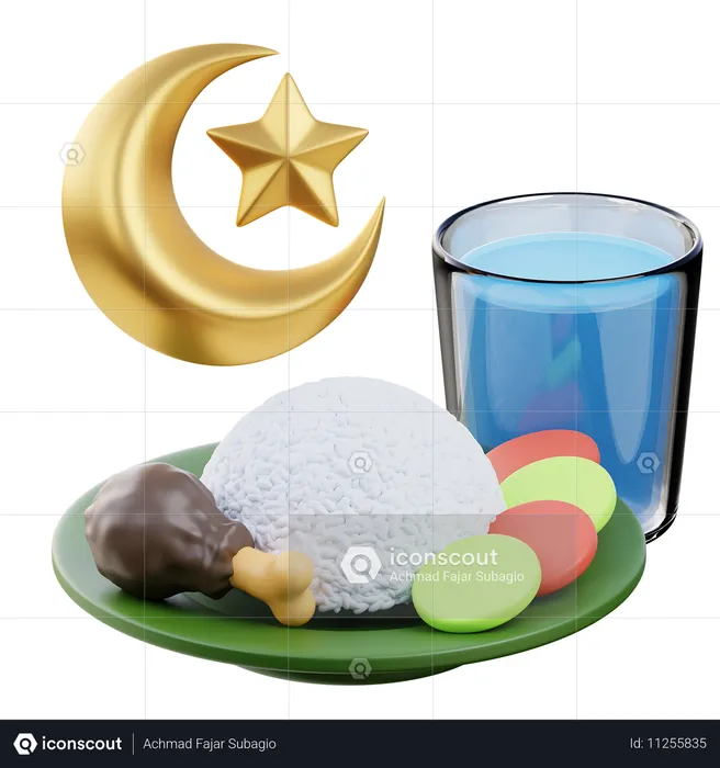 Iftar  3D Icon