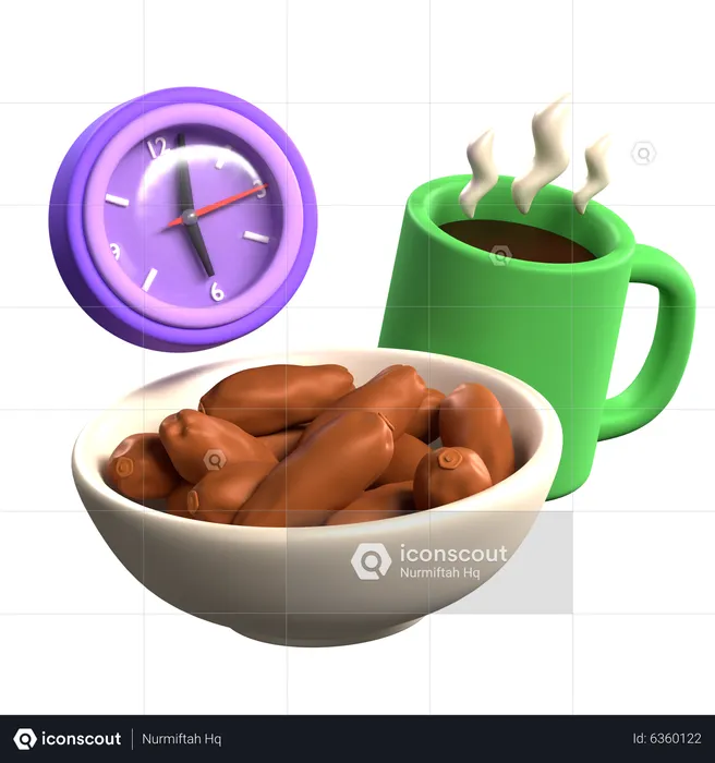 Comida iftar  3D Icon