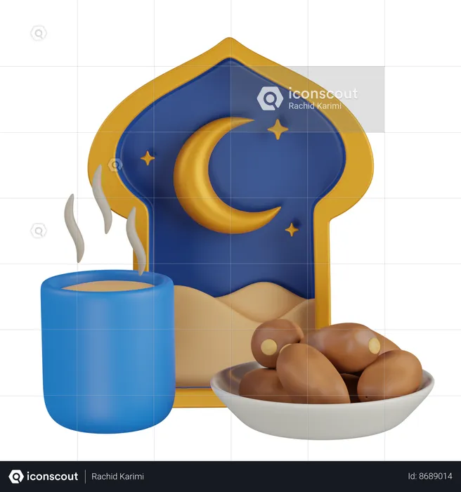 Iftar Food  3D Icon