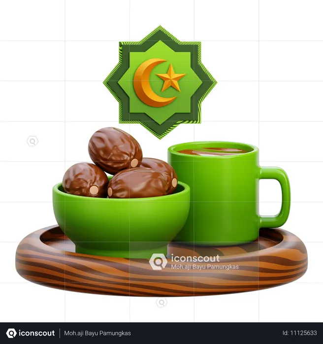 Nourriture iftar  3D Icon