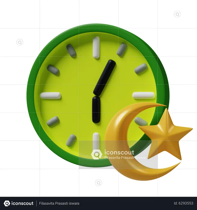 Iftar time  3D Icon