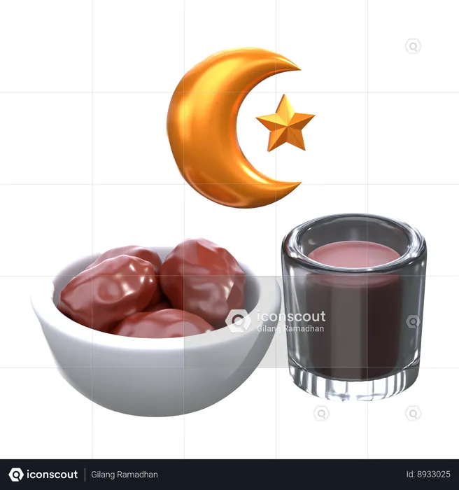 Iftar Time  3D Icon