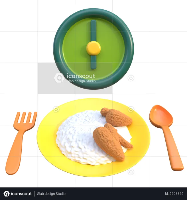 Iftar Time  3D Icon