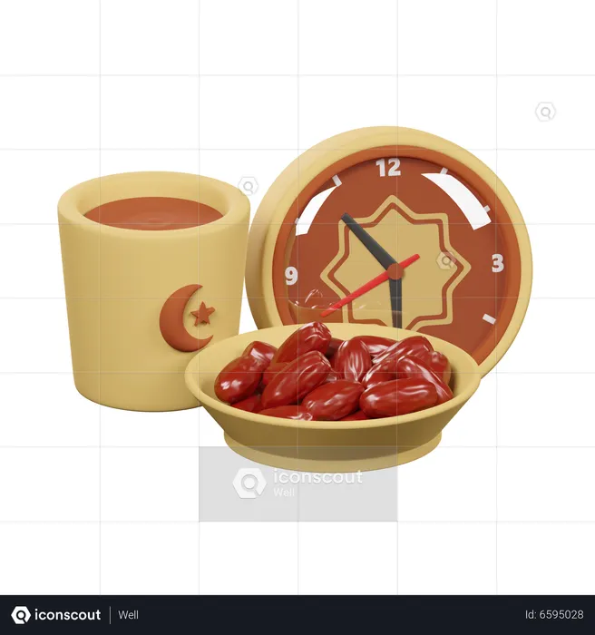 Iftar Time  3D Icon