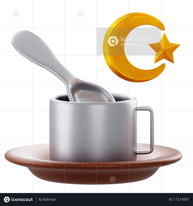 Iftar-Zeitpunkt  3D Icon