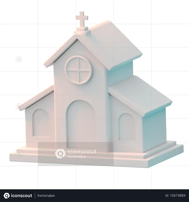 Iglesia  3D Icon