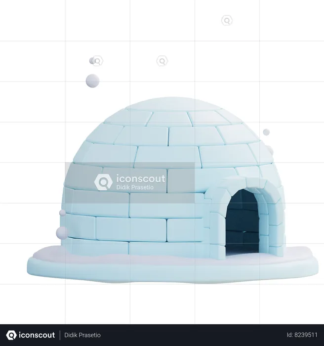 Igloo  3D Icon