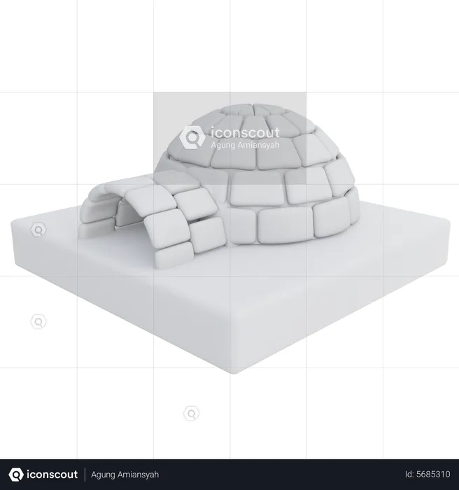 Iglu  3D Icon