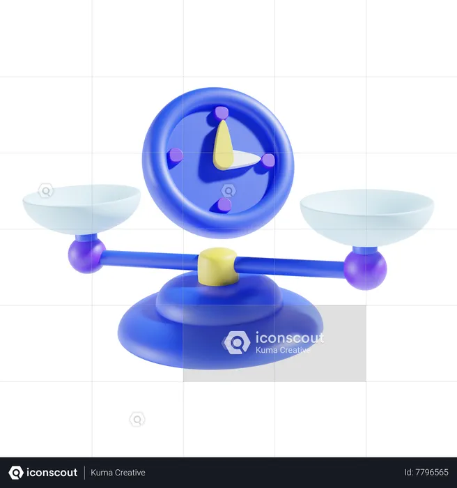 Igualdade de tempo  3D Icon