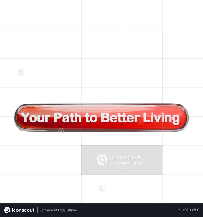 Ihr Weg zu einem besseren Leben  3D Icon