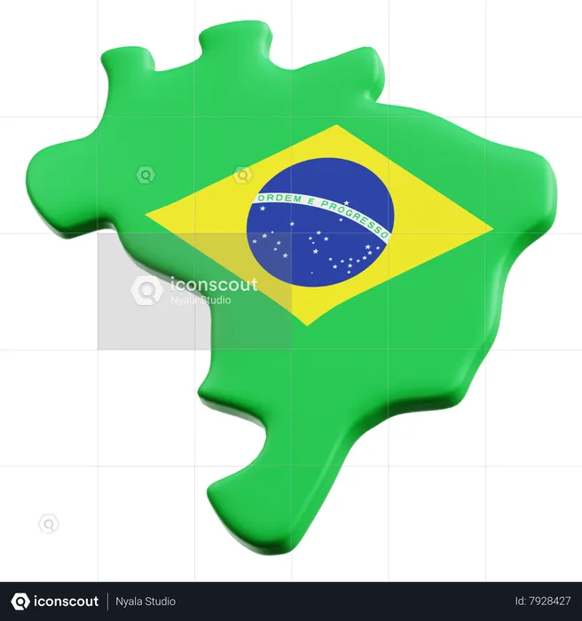 Ilha brasileira  3D Icon