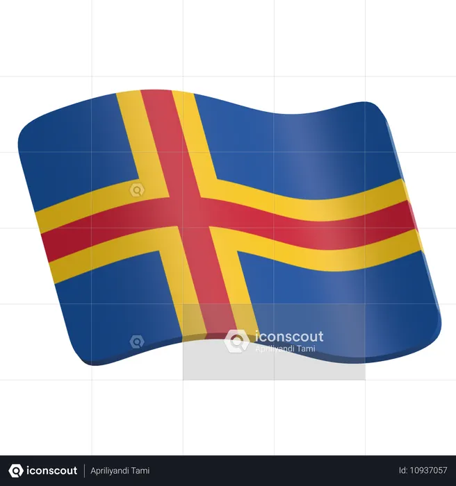 Ilhas Äland  3D Icon