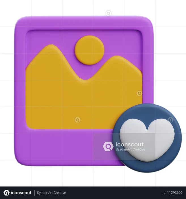 Image amour  3D Icon